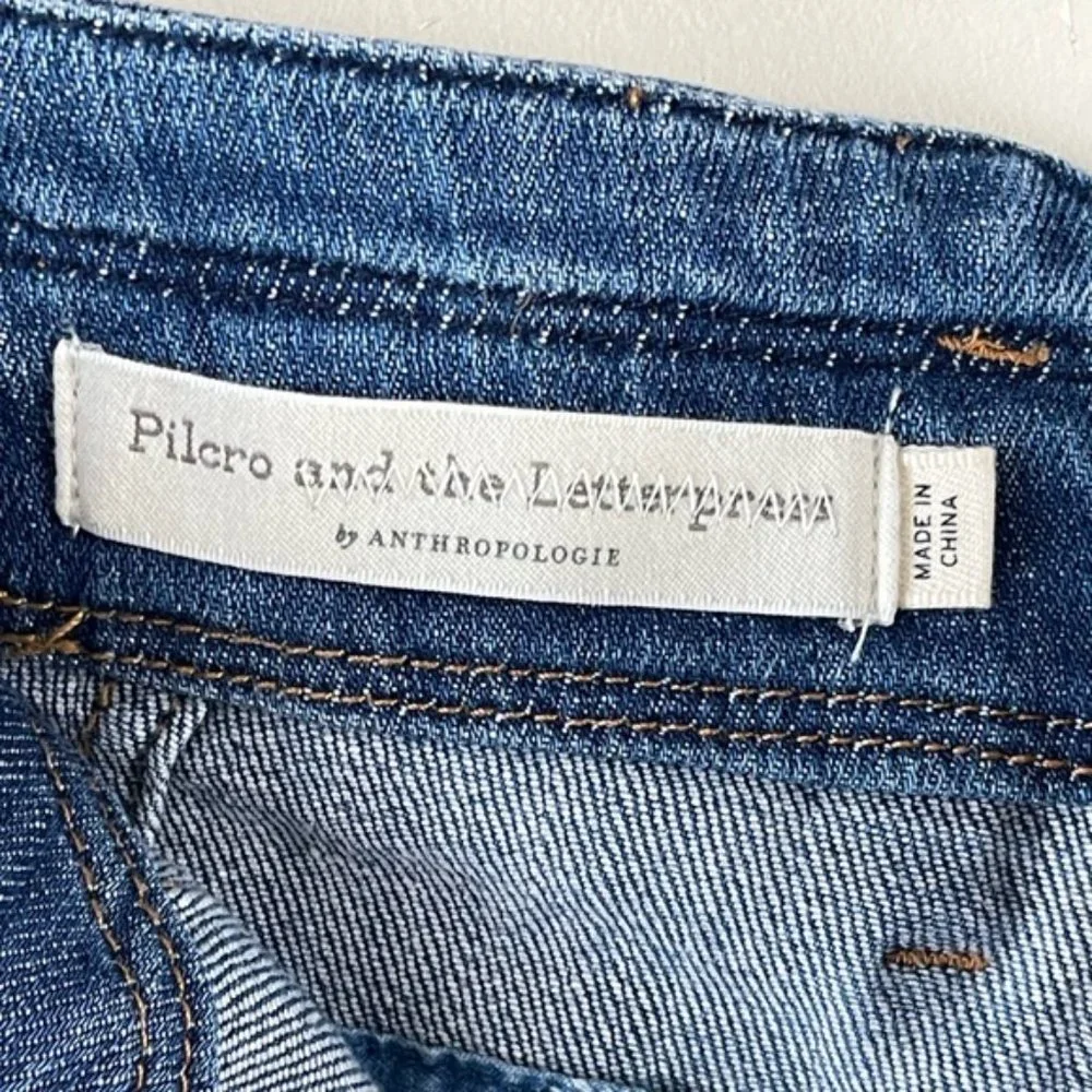 Anthropologie Patchwork Boyfriend Jeans in Medium Blue - Picture 11 of 15